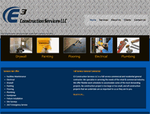 Tablet Screenshot of e3construction.net